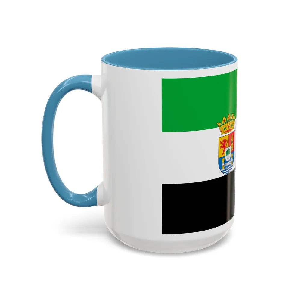 Flag of Extremadura Spain - Accent Coffee Mug-Go Mug Yourself