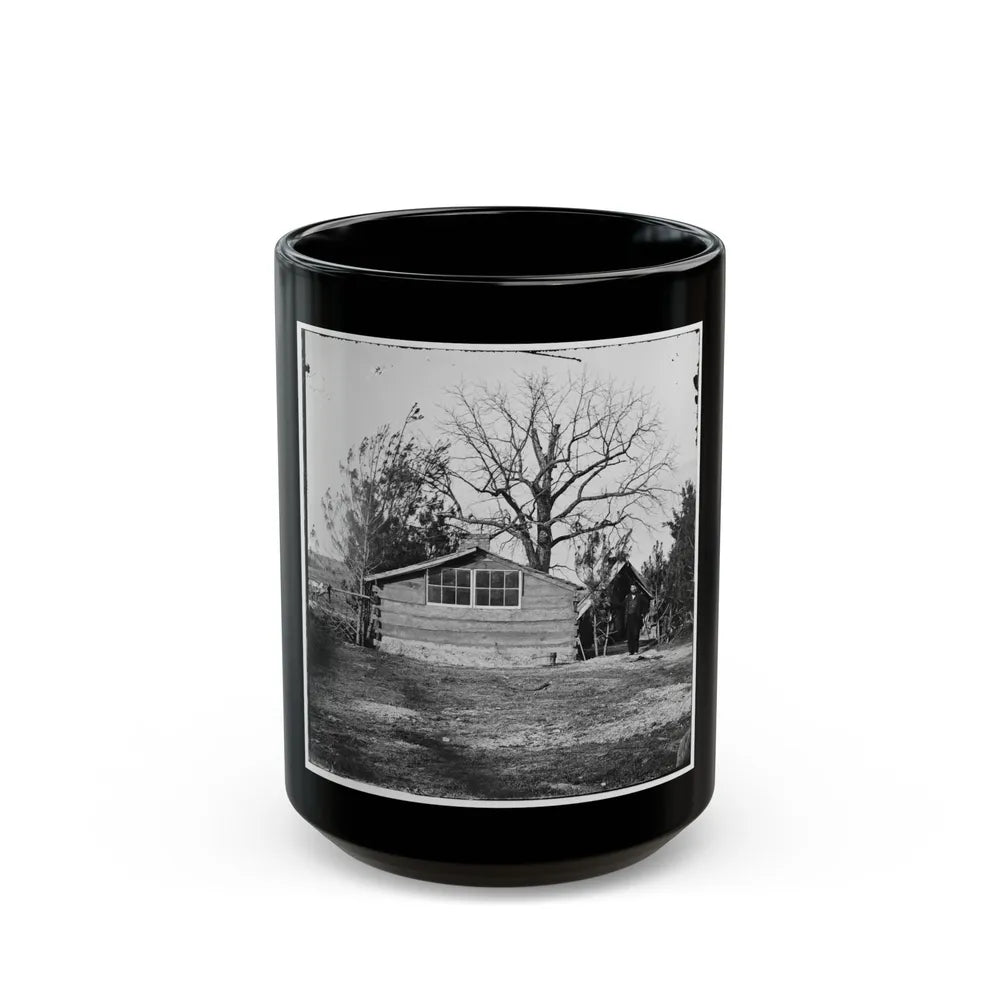 Captain Worrall's Quarters At Cedar Level, Va. (U.S. Civil War) Black Coffee Mug-15oz-Go Mug Yourself