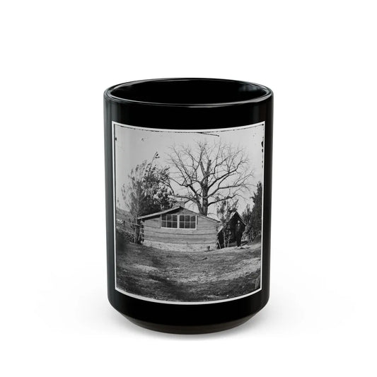 Captain Worrall's Quarters At Cedar Level, Va. (U.S. Civil War) Black Coffee Mug-15oz-Go Mug Yourself