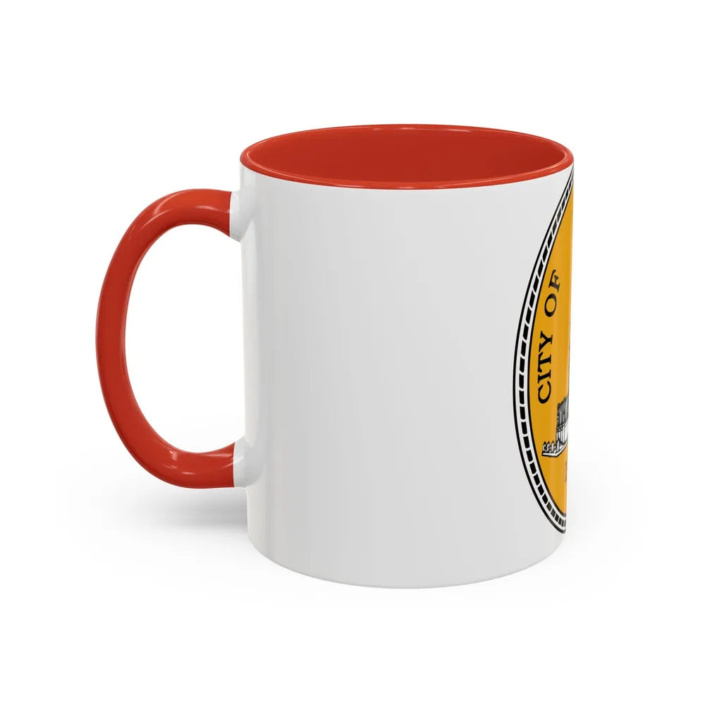 Seal of Baltimore Maryland - Accent Coffee Mug-Go Mug Yourself