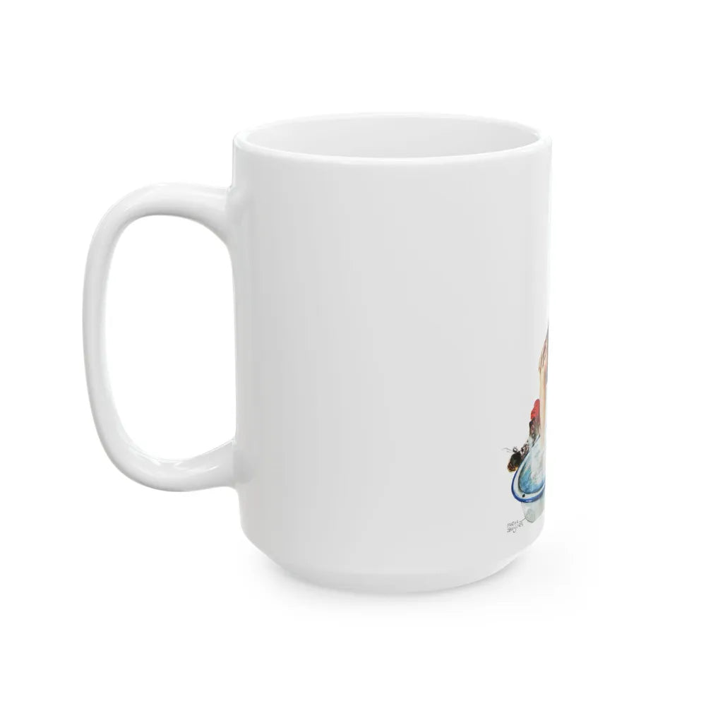 Colliers cover illustration, December 20th, 1947 - White Coffee Mug-Go Mug Yourself