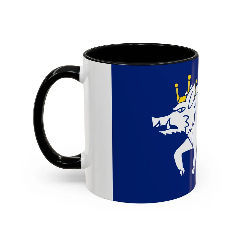 Flag of Kingswinford UK - Accent Coffee Mug-Go Mug Yourself