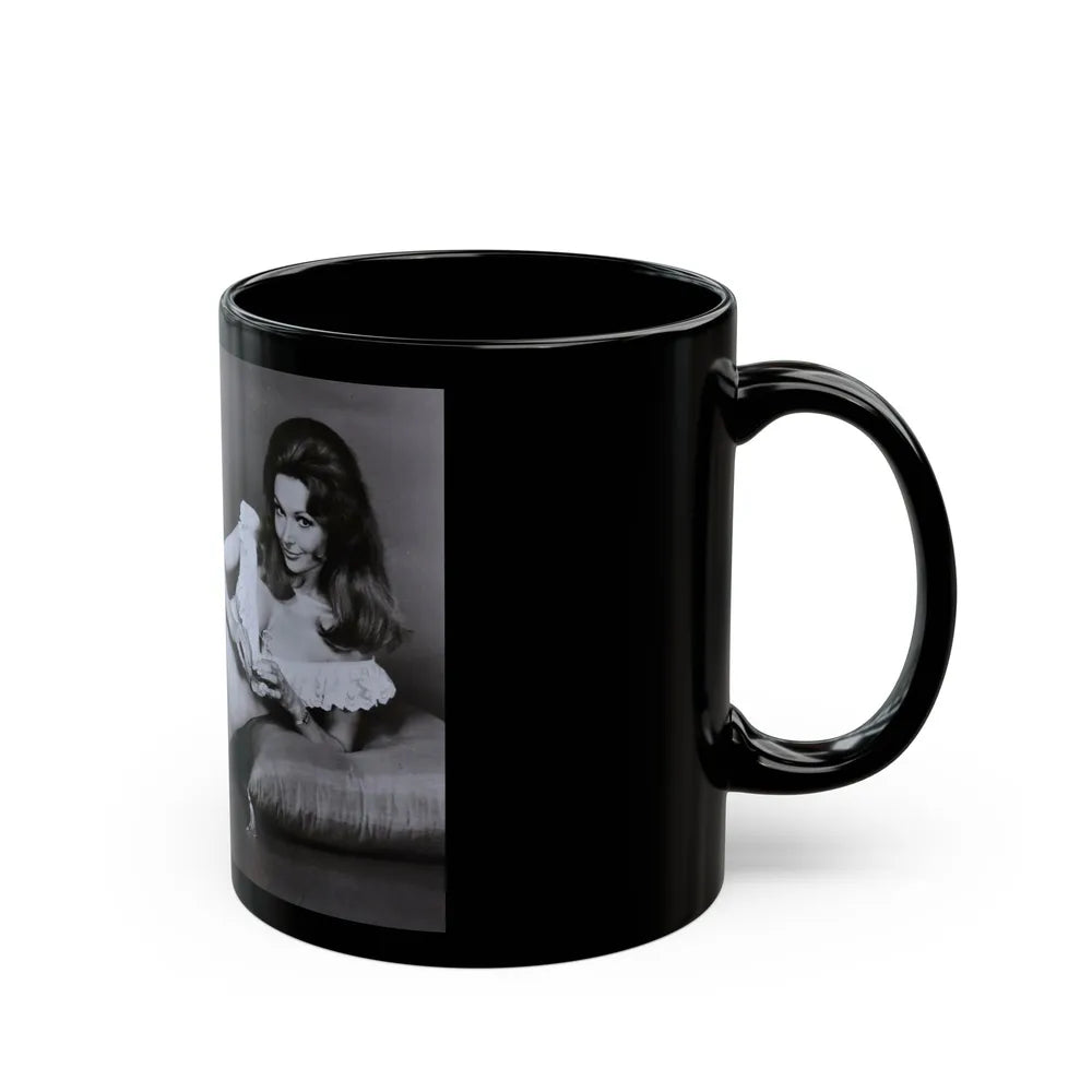 Francine York #183 (Vintage Female Icon) Black Coffee Mug-Go Mug Yourself