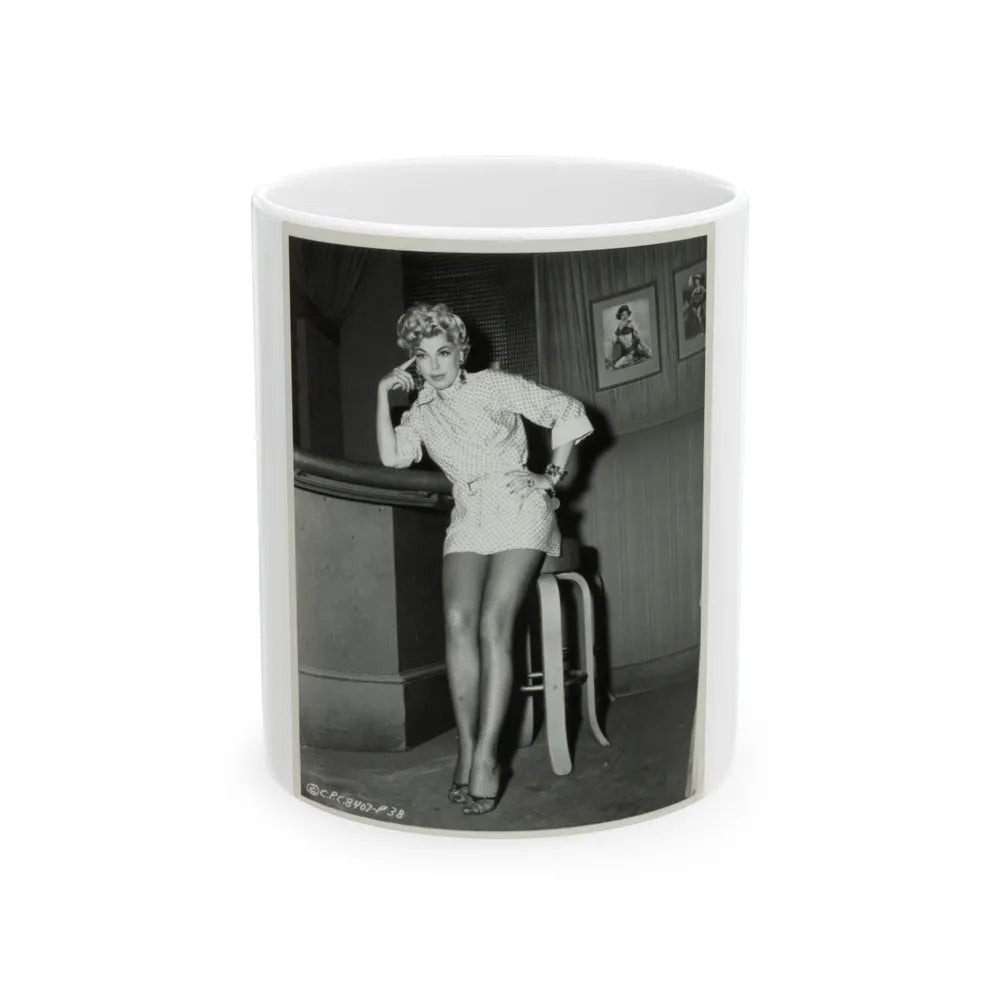 Barbara Nichols #223 (Vintage Female Icon) White Coffee Mug-11oz-Go Mug Yourself