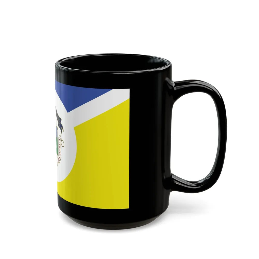 Flag of Winnipeg Canada - Black Coffee Mug-Go Mug Yourself