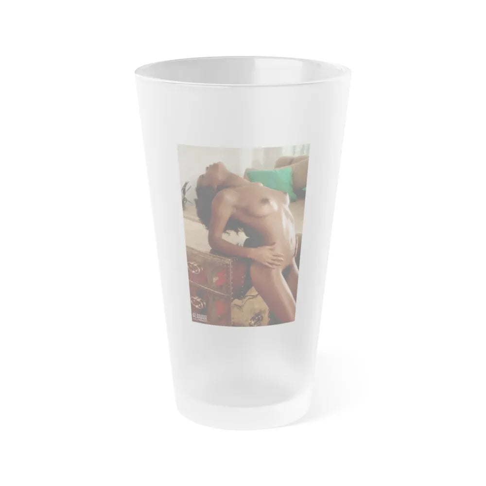 Ola Ray #64 (Vintage Female Icon) Frosted Pint 16oz-16oz-Frosted-Go Mug Yourself