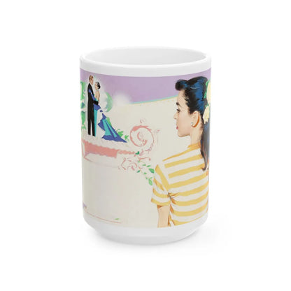 Dreaming, Magazine Illustration - White Coffee Mug-15oz-Go Mug Yourself