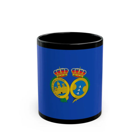 Flag of De Huelva Spain - Black Coffee Mug-11oz-Go Mug Yourself