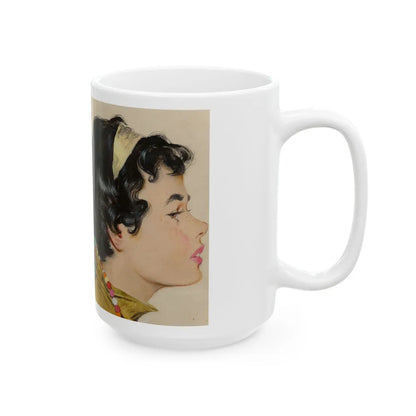 Don't Be Shy, 1958 - White Coffee Mug-Go Mug Yourself