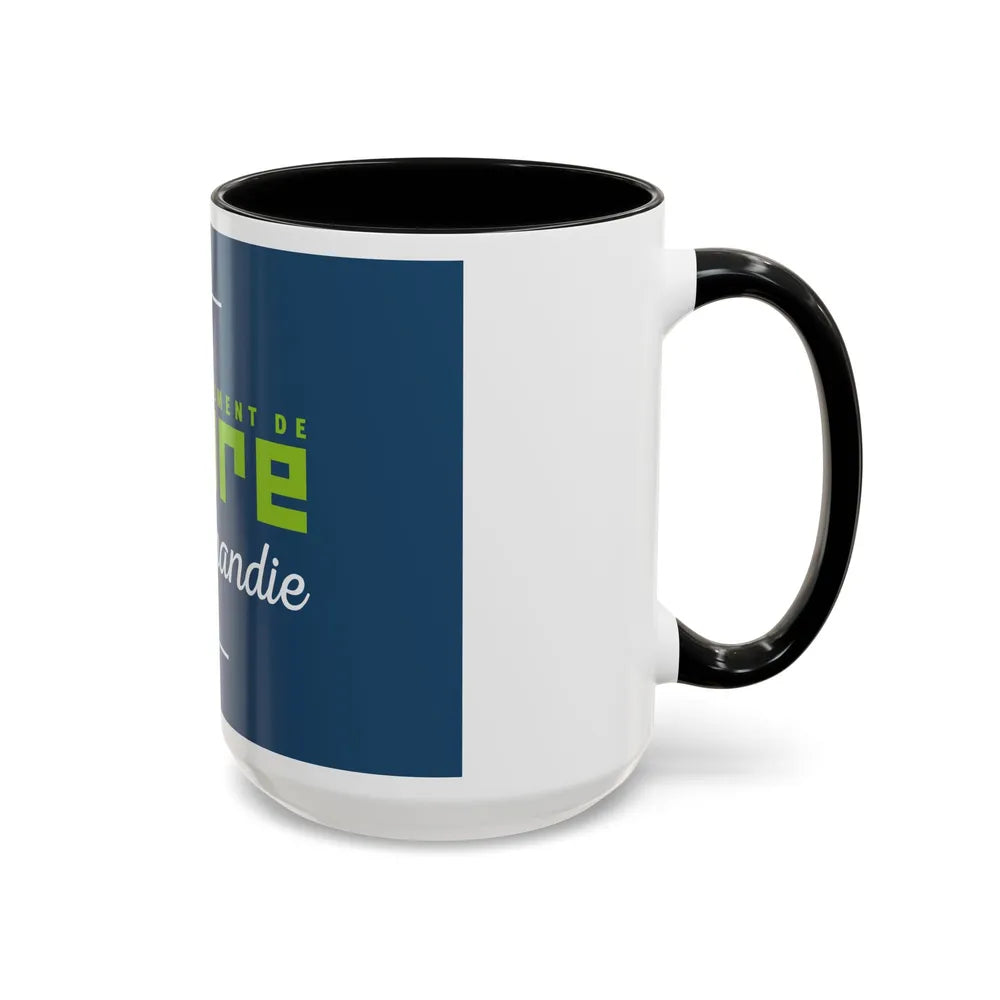 Flag of Eure France - Accent Coffee Mug-Go Mug Yourself