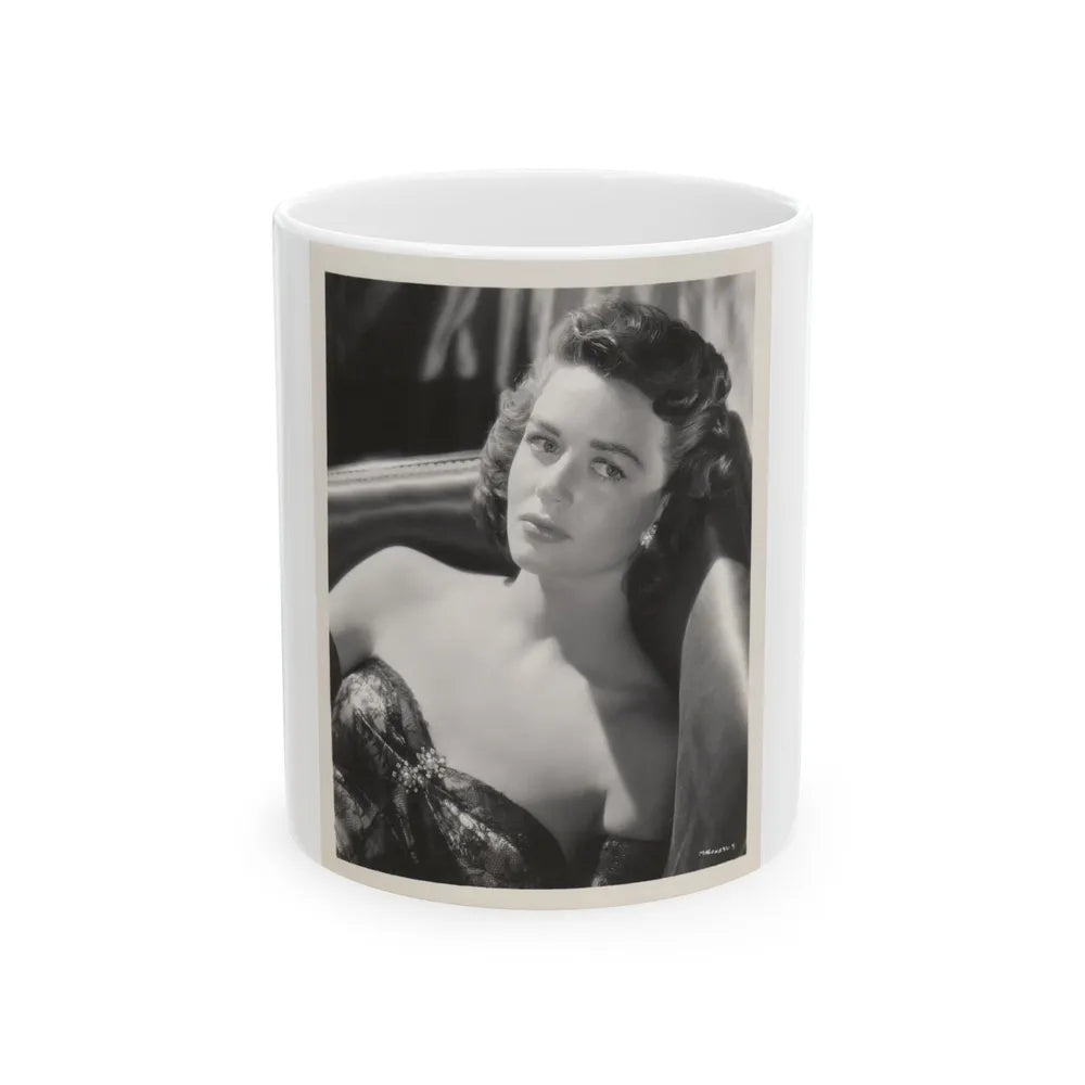 Dorothy Malone #129 (Vintage Female Icon) White Coffee Mug-11oz-Go Mug Yourself