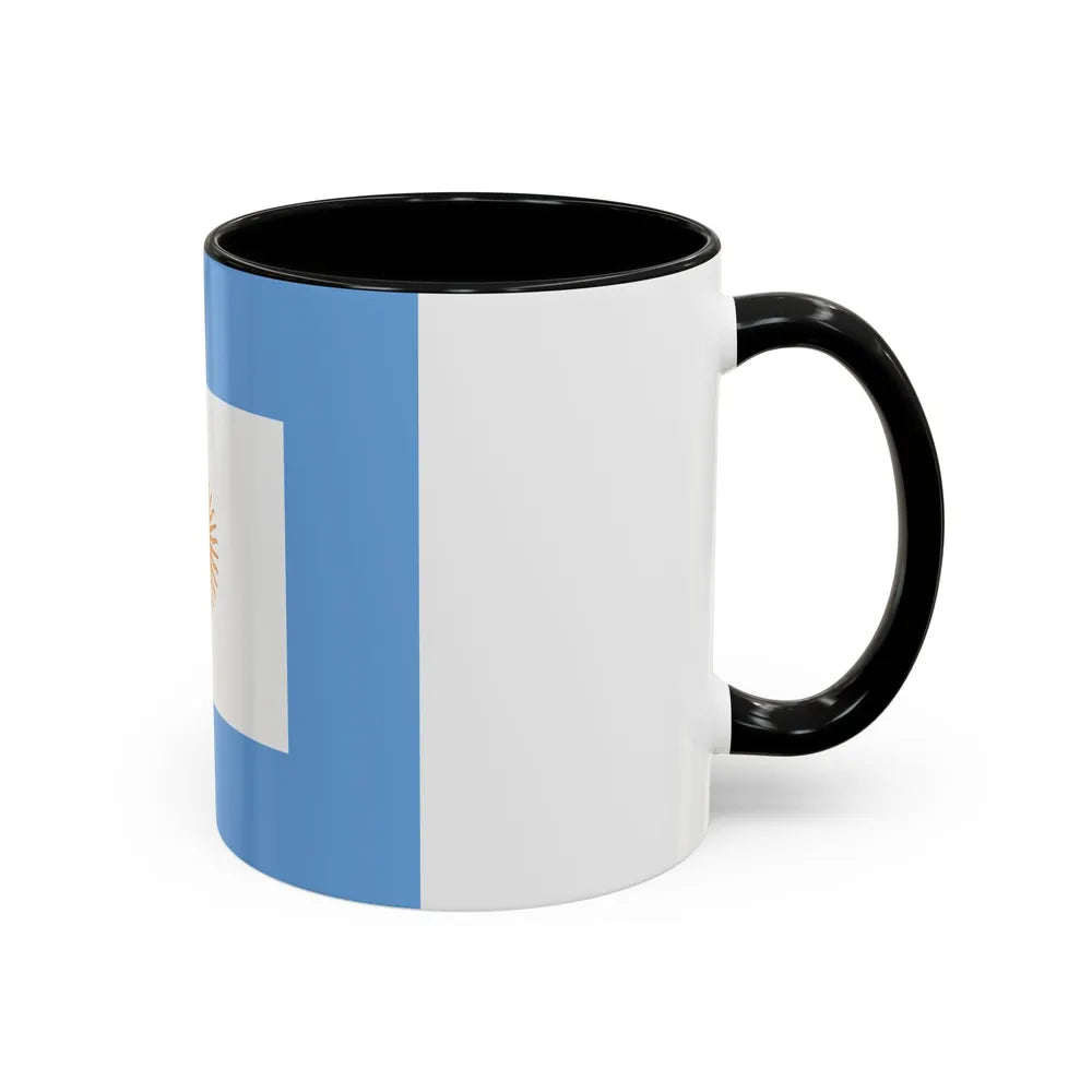 Naval Jack of Argentina - Accent Coffee Mug-Go Mug Yourself