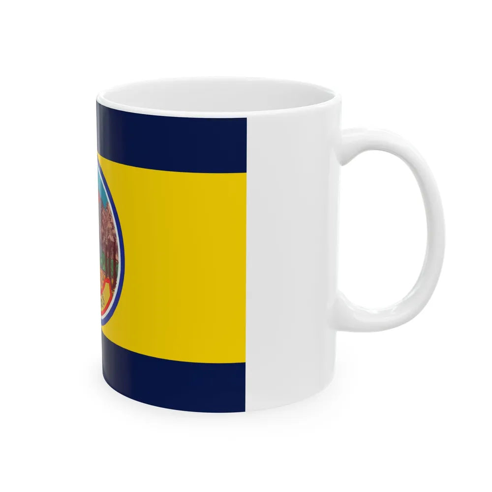 Flag of Petchaburi Province Thailand - White Coffee Mug-Go Mug Yourself