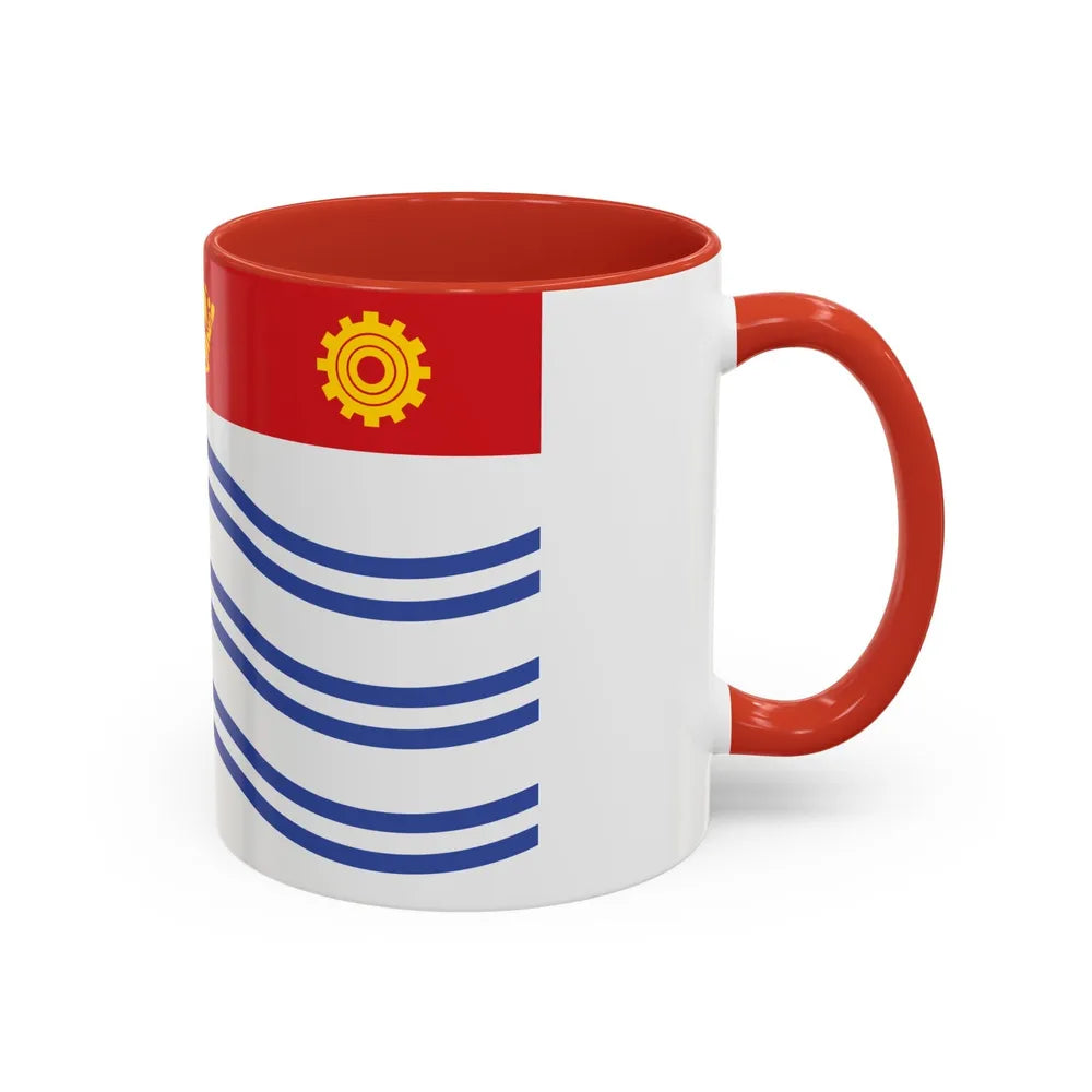 Flag of Barrie Canada - Accent Coffee Mug-Go Mug Yourself