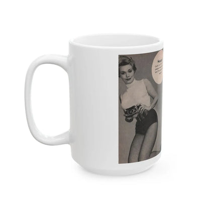 Kim Novak #164 - Scanned Mag. 66 Photos (Vintage Female Icon) White Coffee Mug-Go Mug Yourself