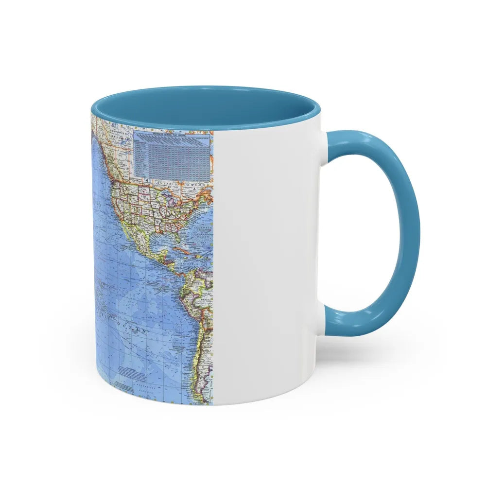 Pacific Ocean (1969) (Map) Accent Coffee Mug-Go Mug Yourself