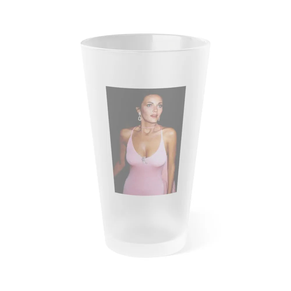 Lynda Carter #202.1 (Vintage Female Icon) Frosted Pint 16oz-16oz-Frosted-Go Mug Yourself