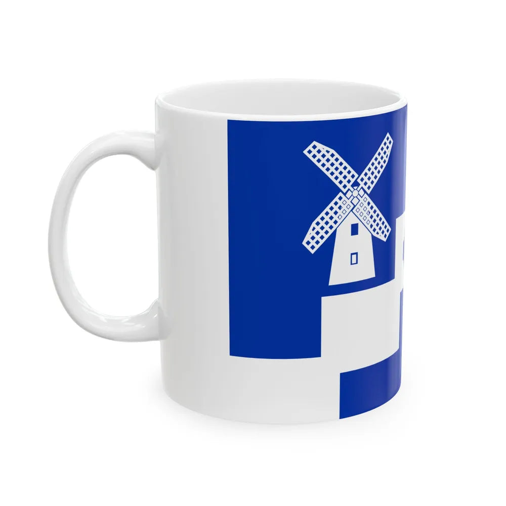 Flag of Staining UK - White Coffee Mug-Go Mug Yourself