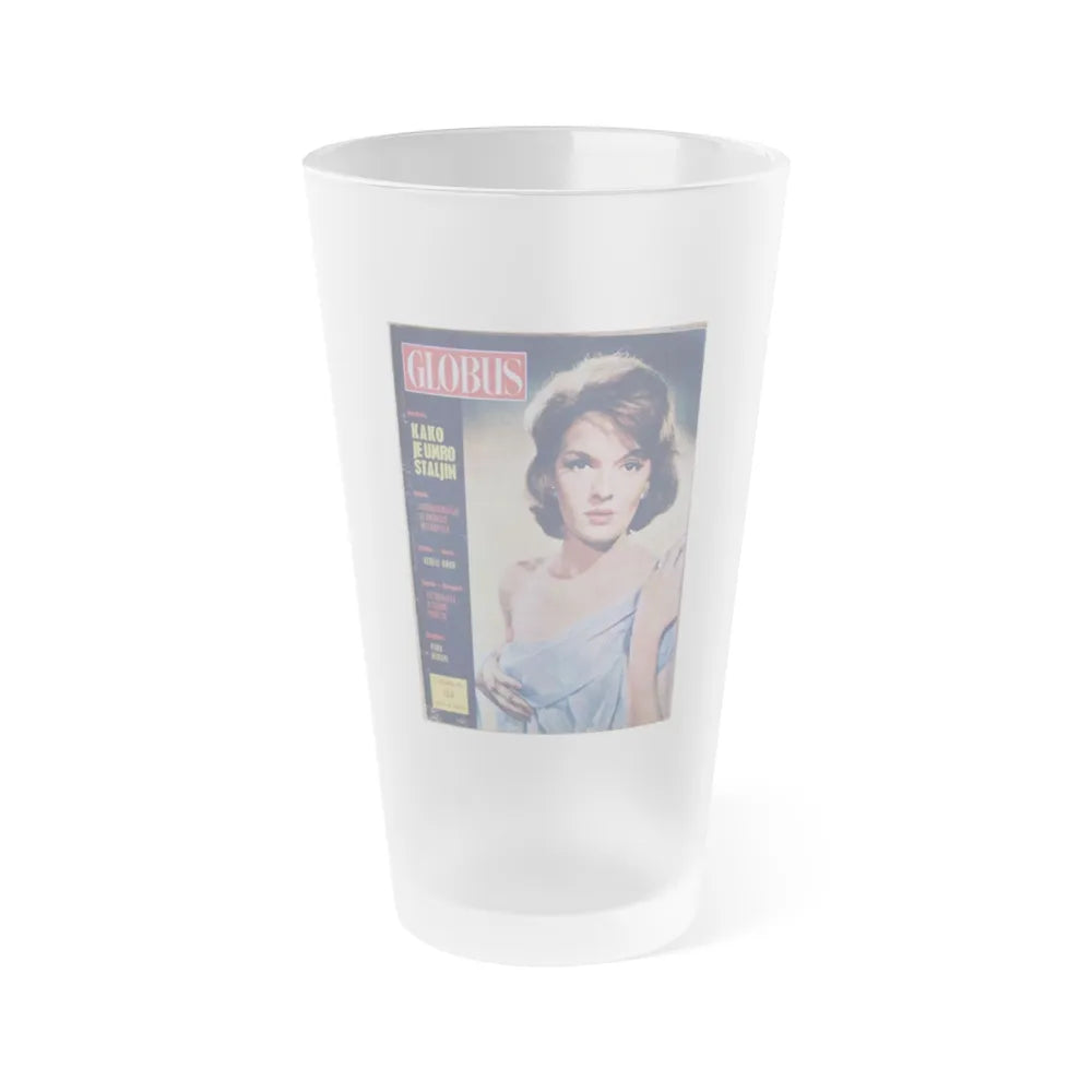 Lisa Gastoni #09 - Mag. Cover (Vintage Female Icon) Frosted Pint 16oz-16oz-Frosted-Go Mug Yourself