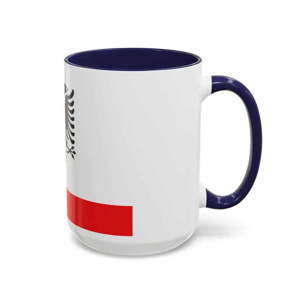 Naval Ensign of Albania - Accent Coffee Mug-Go Mug Yourself