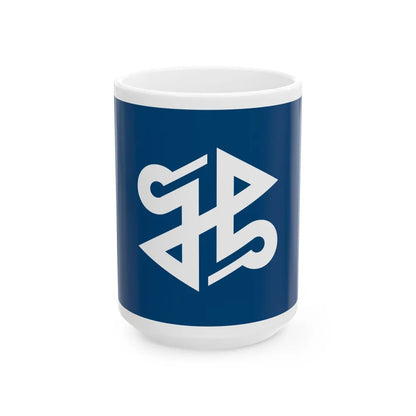 Flag of Shinjuku Tokyo Japan - White Coffee Mug-15oz-Go Mug Yourself