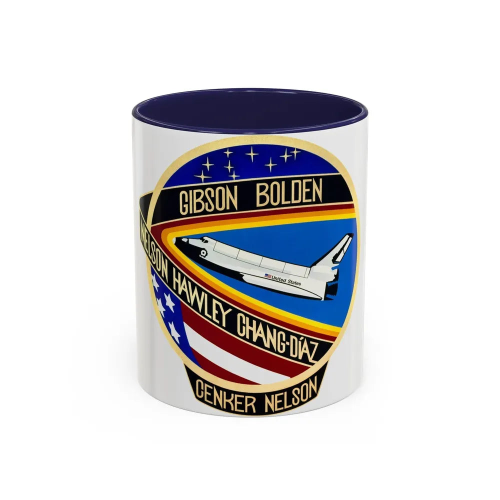 STS 61 c (NASA) Accent Coffee Mug-11oz-Navy-Go Mug Yourself