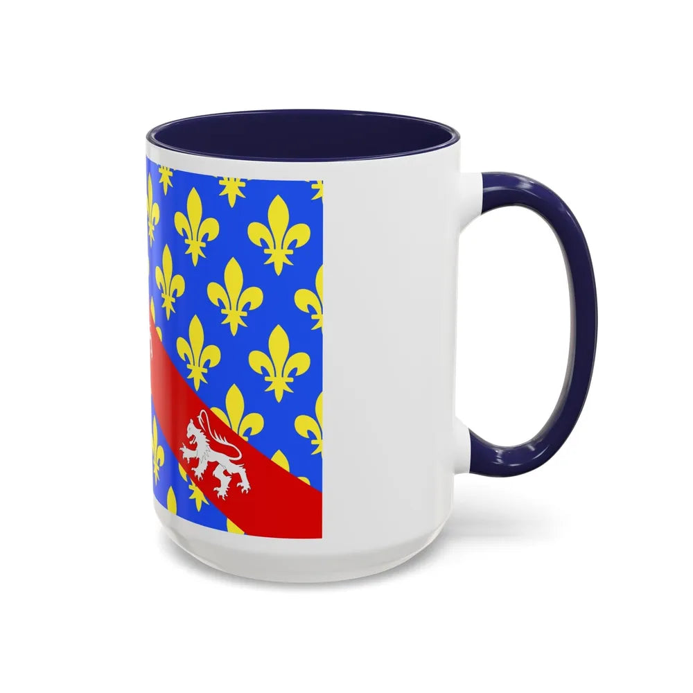 Flag of Creuse France - Accent Coffee Mug-Go Mug Yourself