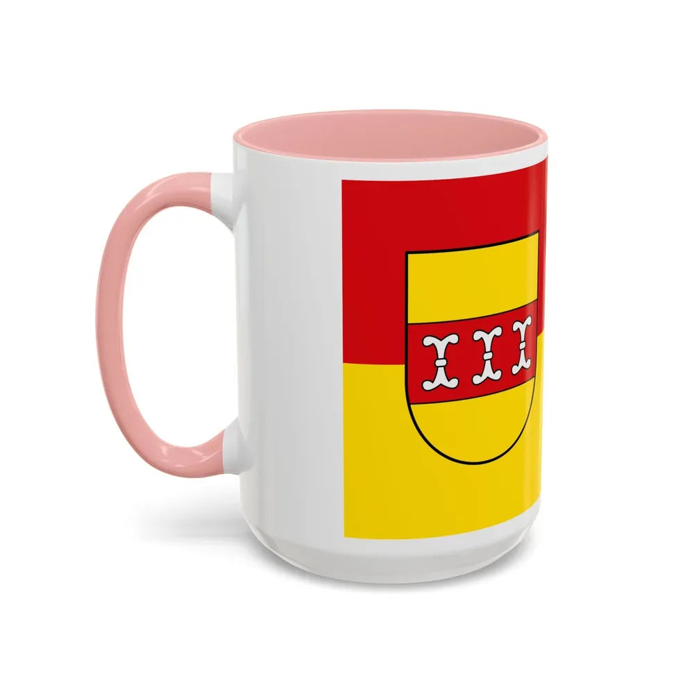 Flag of Borken Germany - Accent Coffee Mug-Go Mug Yourself