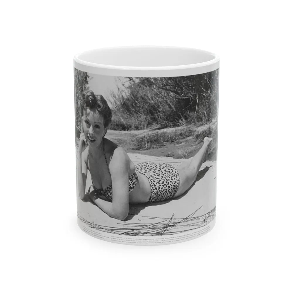 Jeanne Crain #81 (Vintage Female Icon) White Coffee Mug-11oz-Go Mug Yourself