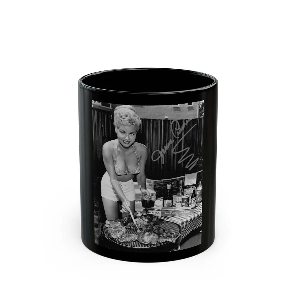 Jeanne Carmen #84 1 (Vintage Female Icon) Black Coffee Mug-11oz-Go Mug Yourself