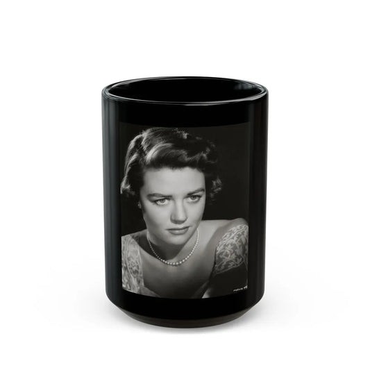 Dorothy Malone #152 (Vintage Female Icon) Black Coffee Mug-15oz-Go Mug Yourself