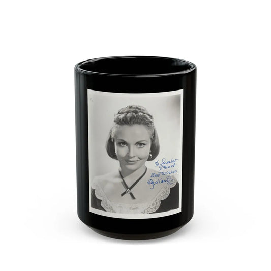 Hazel Court #88 (Vintage Female Icon) Black Coffee Mug-15oz-Go Mug Yourself