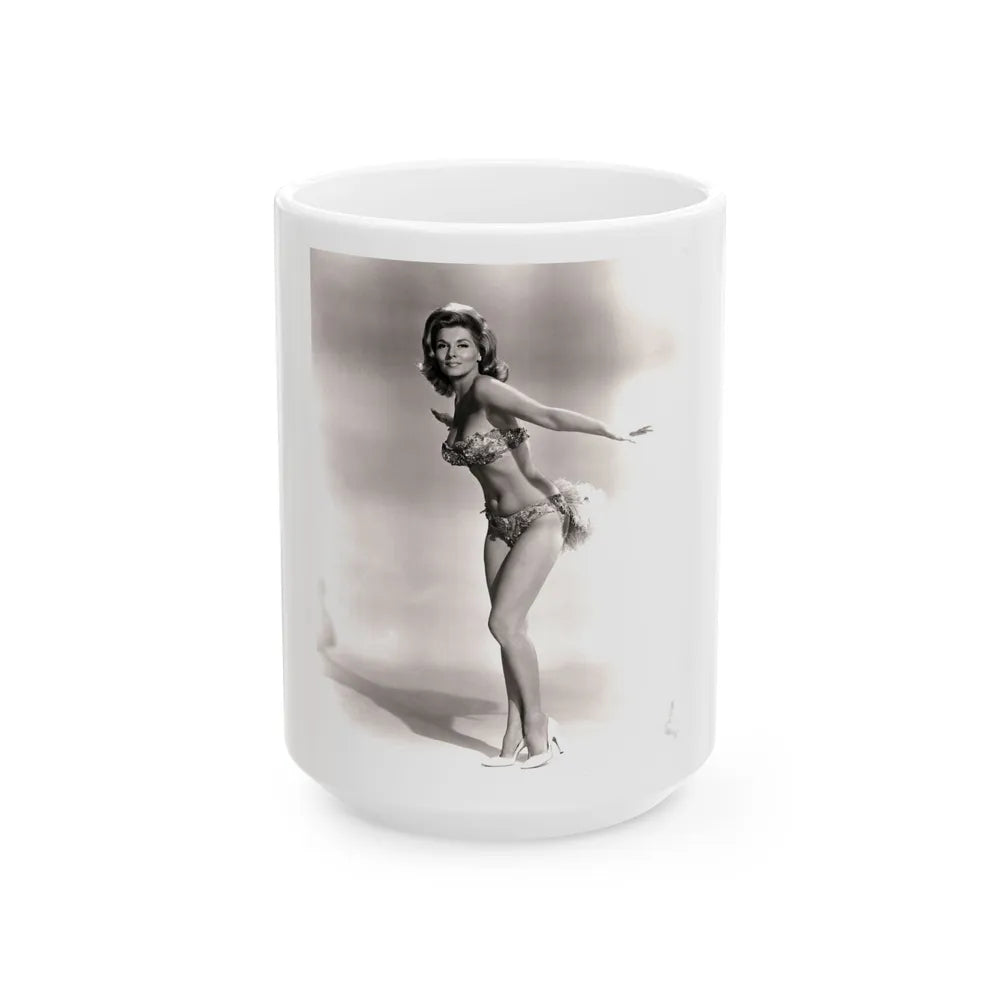 Nancy Kovack #052 (Vintage Female Icon) White Coffee Mug-15oz-Go Mug Yourself