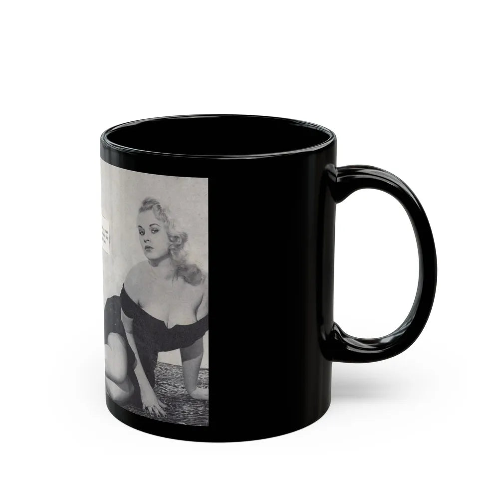 Norma Sykes #156 - 66 PHOTOGRAPHS OF Sabrina U.K. Pocket Mag. Pages 42 & 43 (Vintage Female Icon) Black Coffee Mug-Go Mug Yourself