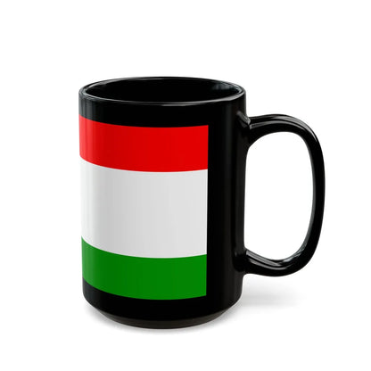 Flag of Central Bosnia Canton Bosnia and Herzegovina - Black Coffee Mug-Go Mug Yourself