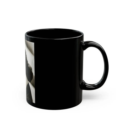 Julia Adams #32 - 8x10 B&W Head & Shoulder Glamour Portrait (Vintage Female Icon) Black Coffee Mug-Go Mug Yourself