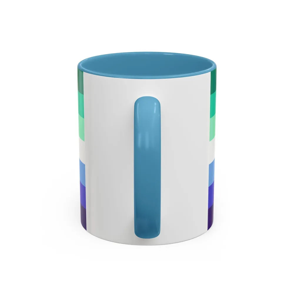 Gay Men Pride Flag - Accent Coffee Mug-Go Mug Yourself