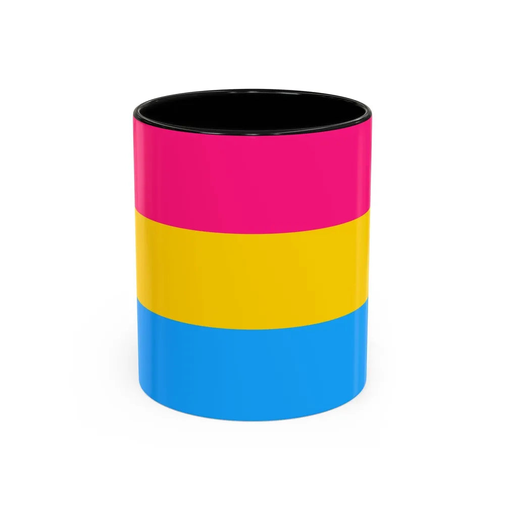 Pansexuality Pride Flag - Accent Coffee Mug-11oz-Black-Go Mug Yourself