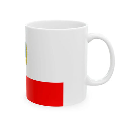 Flag of Saratov Oblast Russia - White Coffee Mug-Go Mug Yourself