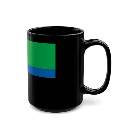 Flag of Belgorod Oblast Russia - Black Coffee Mug-Go Mug Yourself