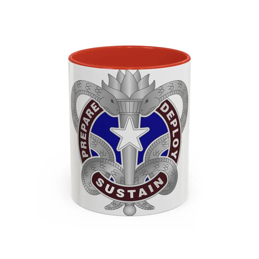 Medical Logistics Command (U.S. Army) Accent Coffee Mug-11oz-Red-Go Mug Yourself