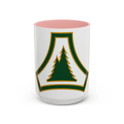 Fort McCoy (U.S. Army) Accent Coffee Mug-15oz-Pink-Go Mug Yourself