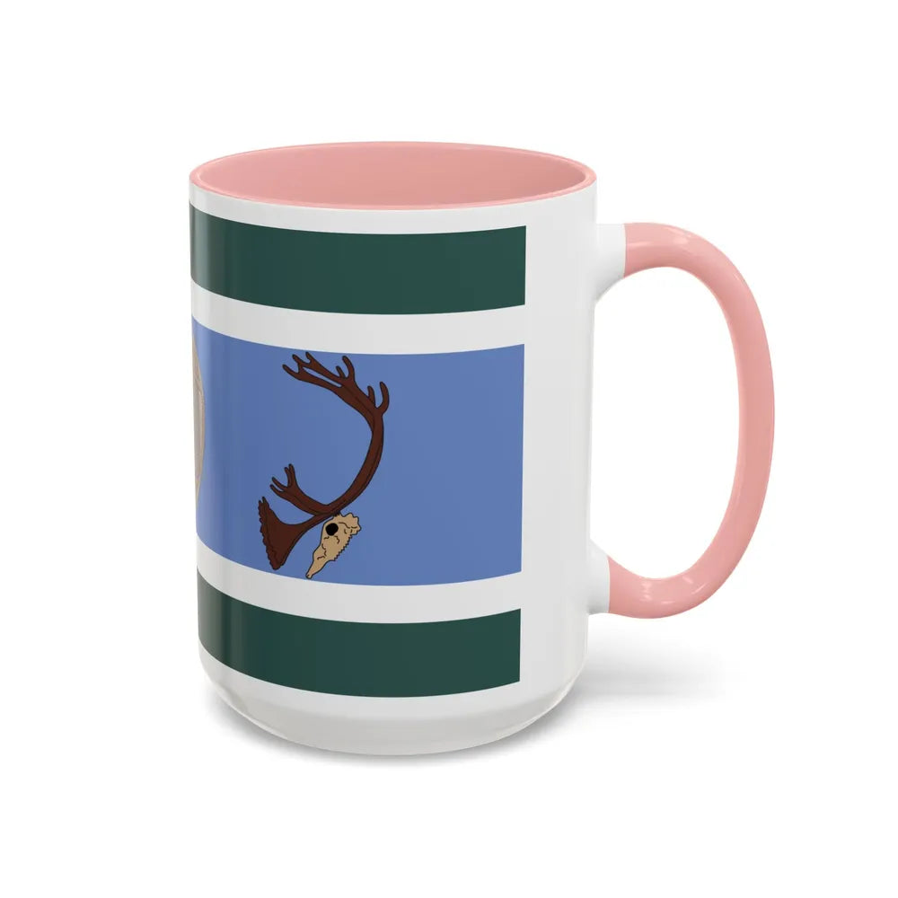 Innu Nation Flag - Accent Coffee Mug-Go Mug Yourself