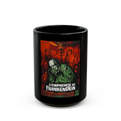 EVIL OF FRANKENSTEIN (FRENCH) 1964 Movie Poster - Black Coffee Mug-15oz-Go Mug Yourself