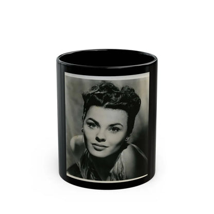 Kathleen Crowley #24 (Vintage Female Icon) Black Coffee Mug-11oz-Go Mug Yourself