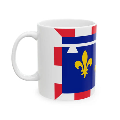 Flag of Centre Val de Loire France 2 - White Coffee Mug-Go Mug Yourself