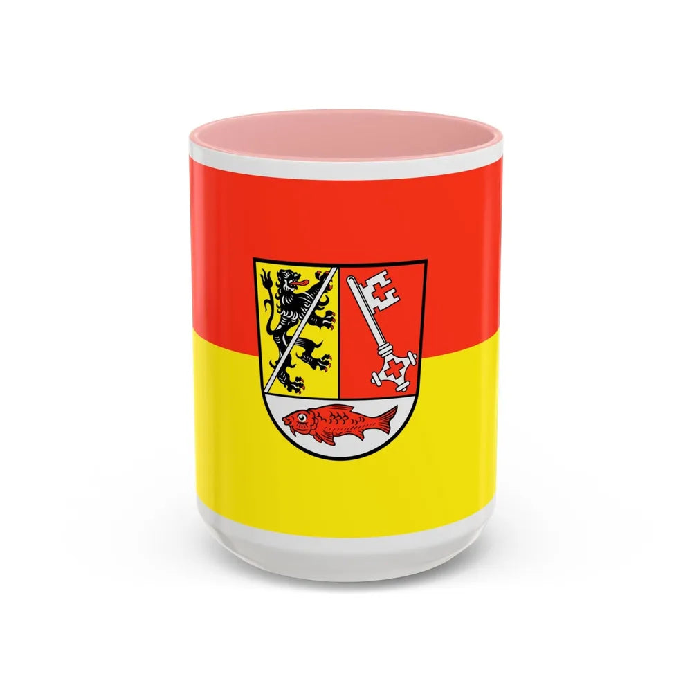 Flag of Forchheim Germany - Accent Coffee Mug-15oz-Pink-Go Mug Yourself