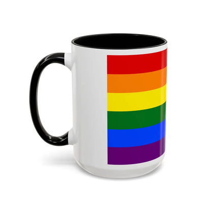 Gay Pride Pride Flag - Accent Coffee Mug-Go Mug Yourself