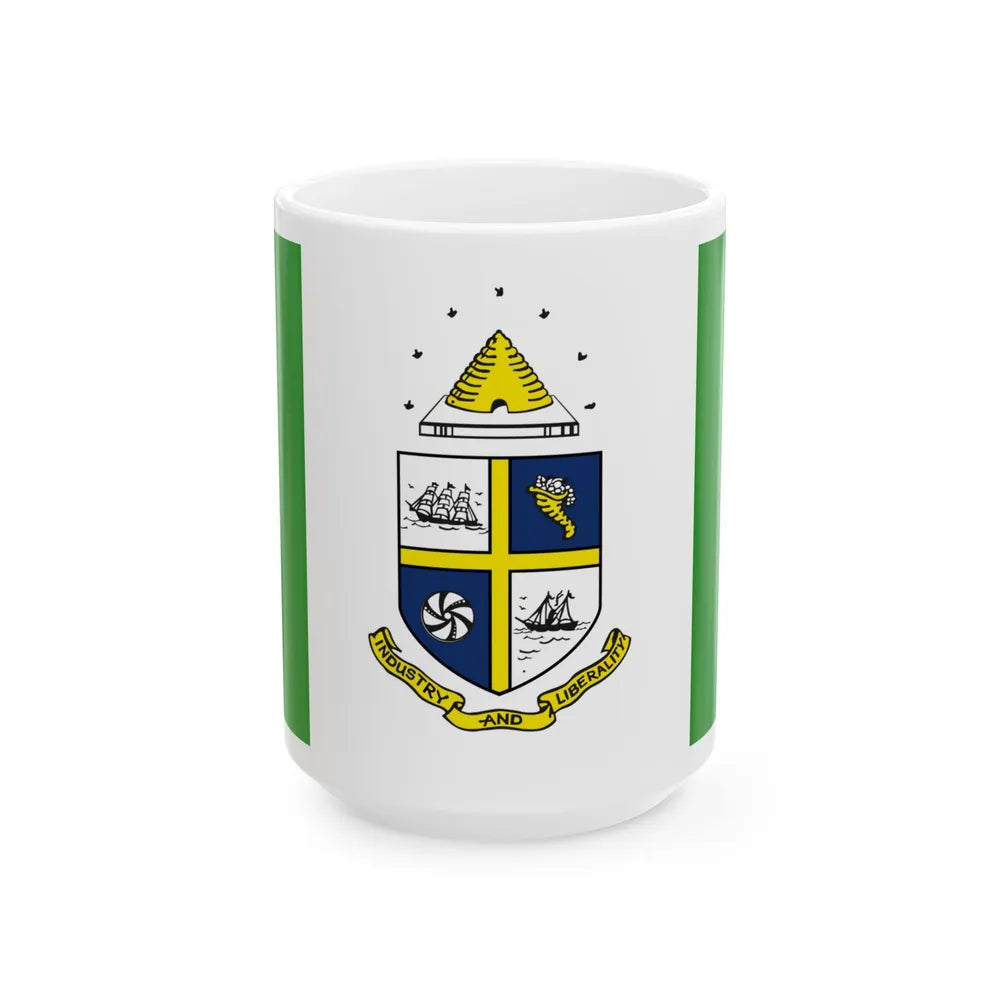 Flag of St Catharines Ontario Canada - White Coffee Mug-15oz-Go Mug Yourself