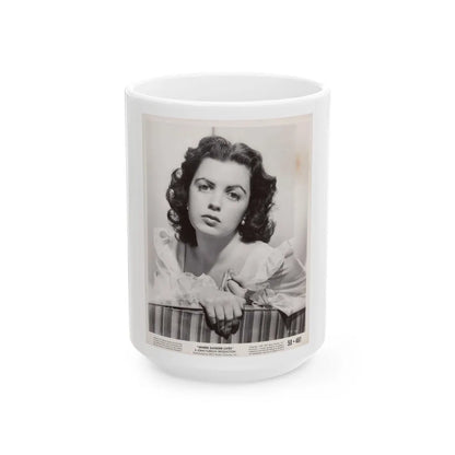 Faith Domergue #158 (Vintage Female Icon) White Coffee Mug-15oz-Go Mug Yourself